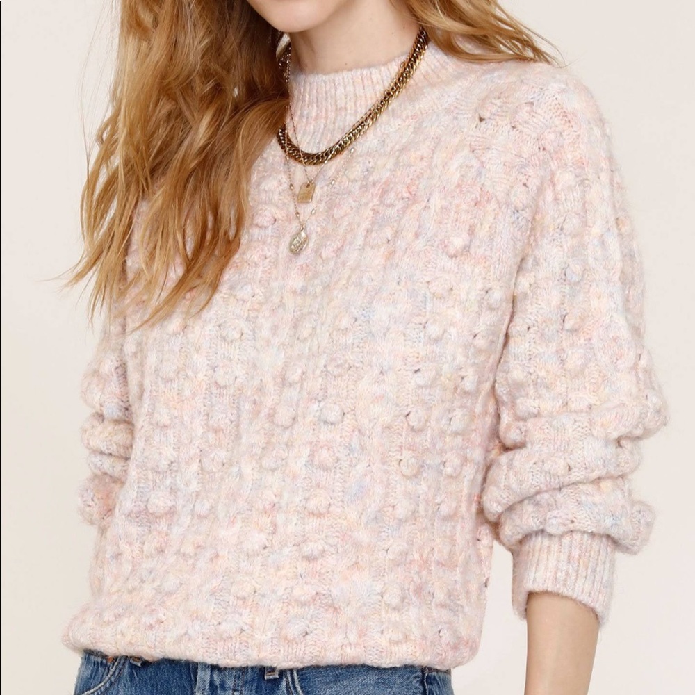 Heartloom Freya Mock Neck Cable Knit Sweater